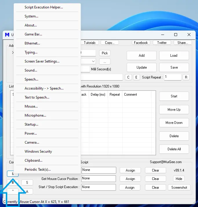 Related Control Menu Options in Auto Mouse Click Application Utility Related Control Menu Options in Auto Mouse Click Application Utility