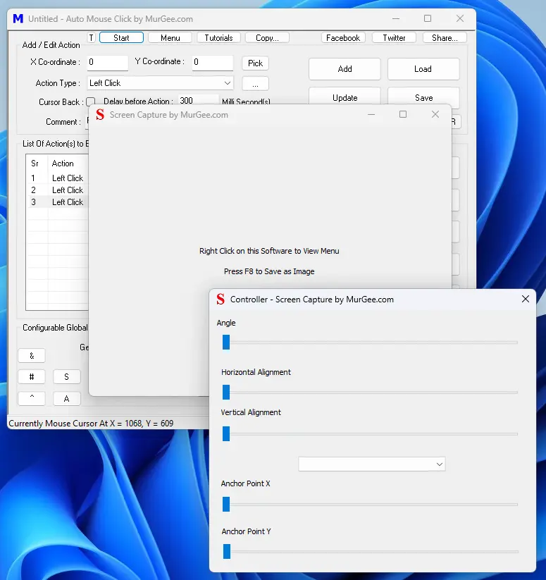 Screen Capture to Duplicate Selected Application or Selected Monitor Display Screen Capture to Duplicate Selected Application or Selected Monitor Display